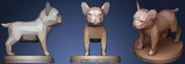 3D model Poly Bulldog Puppy (STL)